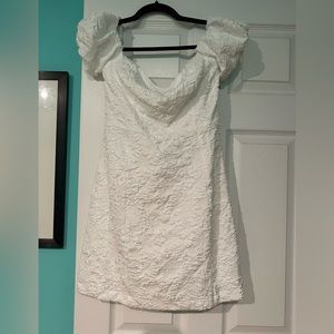 ASTR the Label, Raina Off the Shoulder, Crinkle Mini Dress